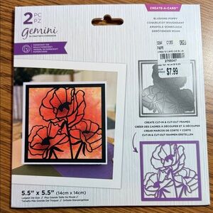 Blushing Poppy Create-A-Card Set - Orange and Black